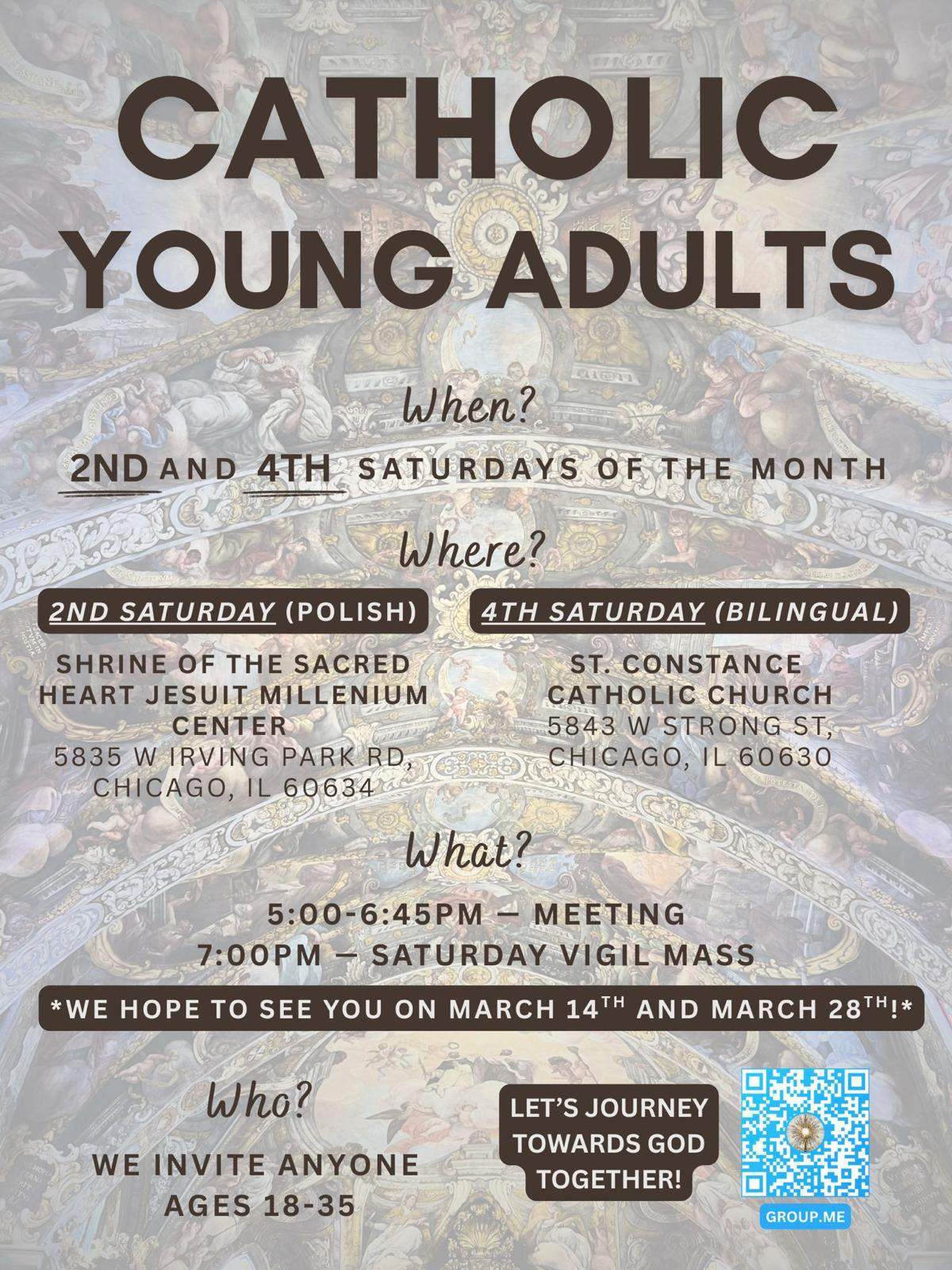 ZAPRASZAMY NA SPOTKANIE CATHOLIC YOUNG ADULTS 